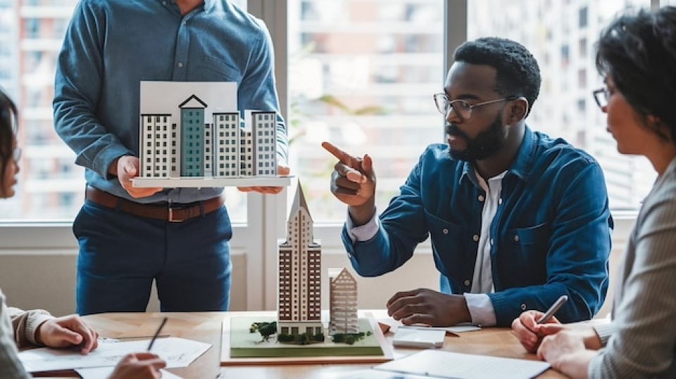 caucasian-contractor-holding-real-estate-project